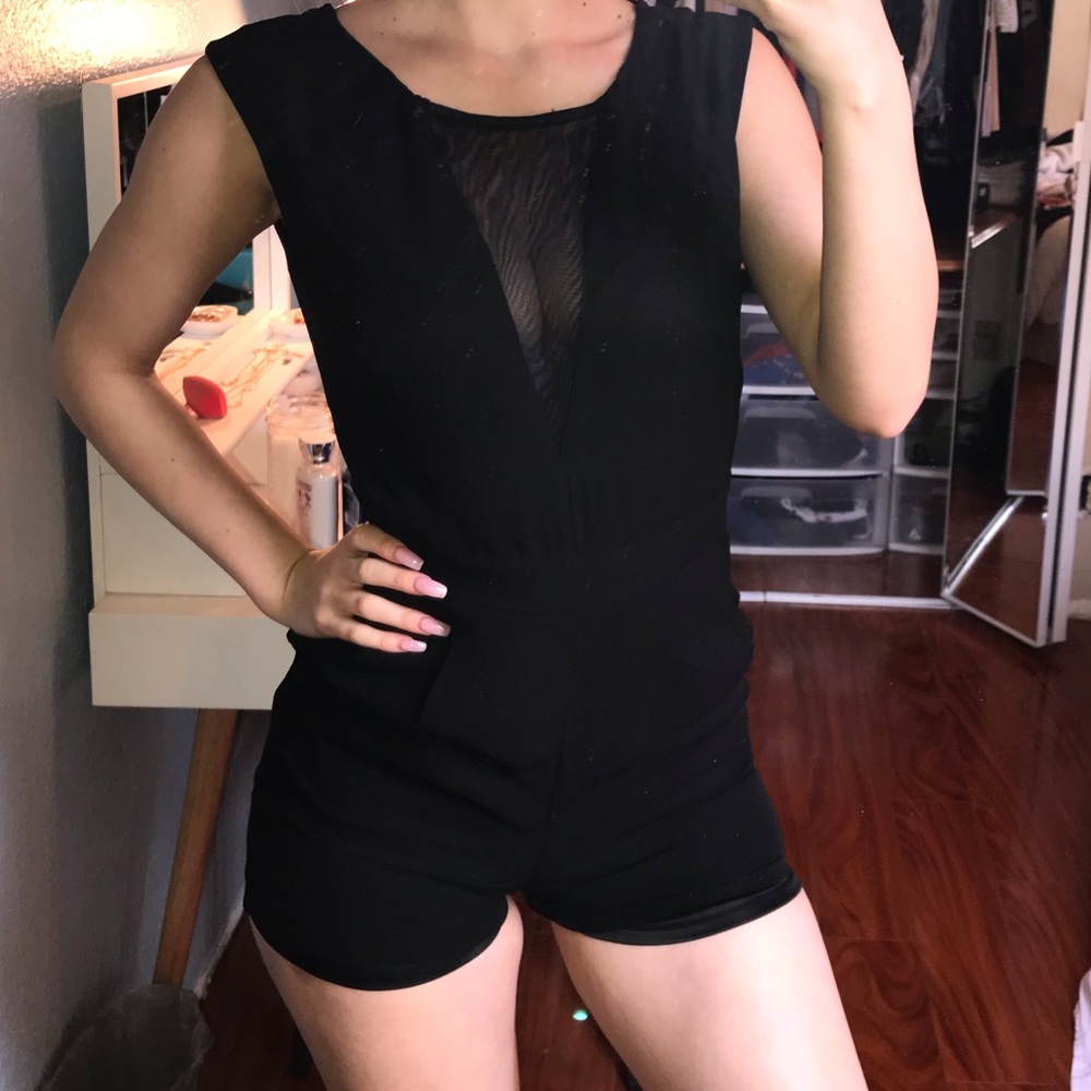 Bebe black romper